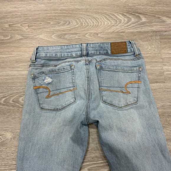 American Eagle Distressed Skinny Jeans Size 0 - Picture 2 of 8